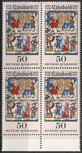 DEUTSCHLAND 1977 Mi-Nr. 953 Viererblock ** MNH