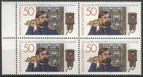 DEUTSCHLAND 1977 Mi-Nr. 947 Viererblock ** MNH