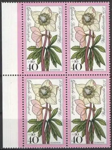 DEUTSCHLAND 1975 Mi-Nr. 874 Viererblock ** MNH