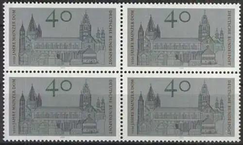 DEUTSCHLAND 1975 Mi-Nr. 845 Viererblock ** MNH
