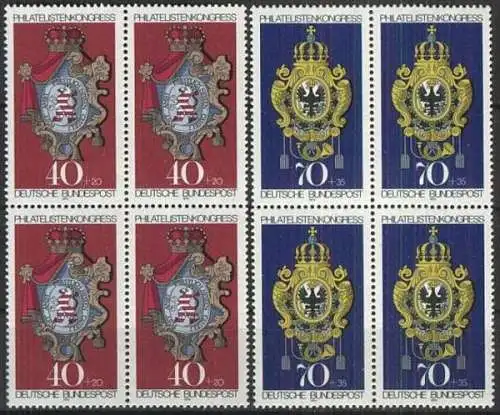 DEUTSCHLAND 1973 Mi-Nr. 764/65 Viererblock ** MNH