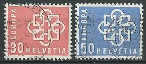 SCHWEIZ 1959 Mi-Nr. 679/80 o used