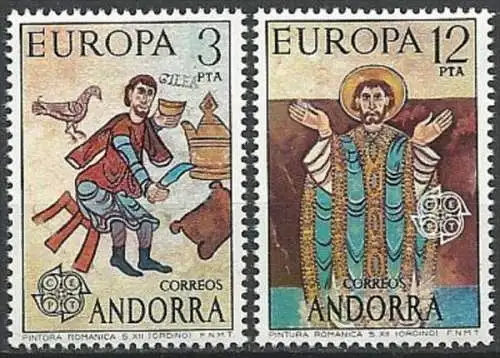 SPAN. ANDORRA 1975 Mi-Nr. 96/97 ** MNH - CEPT