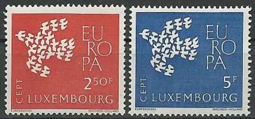 LUXEMBURG 1961 Mi-Nr. 647/48 ** MNH - CEPT