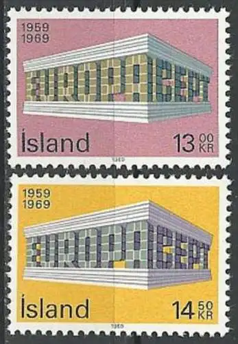 ISLAND 1969 Mi-Nr. 428/29 ** MNH - CEPT