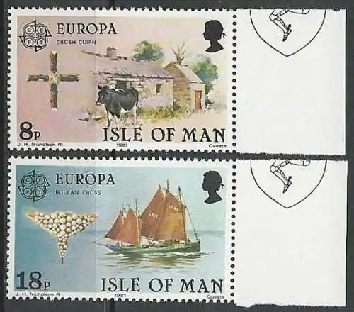 ISLE OF MAN 1981 Mi-Nr. 187/88 ** MNH - CEPT