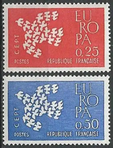 FRANKREICH 1961 Mi-Nr. 1363/64 ** MNH - CEPT