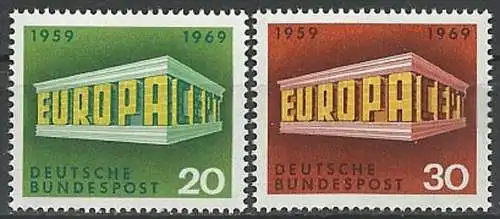 DEUTSCHLAND 1969 Mi-Nr. 583/84 ** MNH - CEPT