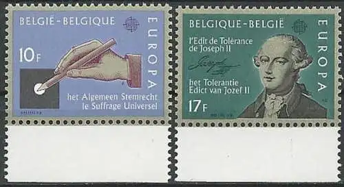 BELGIEN 1982 Mi-Nr. 2100/01 ** MNH - CEPT