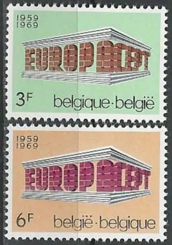 BELGIEN 1969 Mi-Nr. 1546/47 ** MNH - CEPT