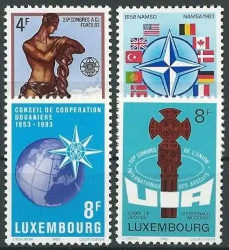 LUXEMBURG 1983 Mi-Nr. 1070/73 ** MNH