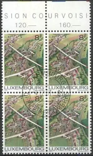 LUXEMBURG 1981 Mi-Nr. 1037 Viererblock o used