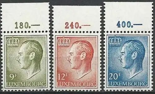 LUXEMBURG 1975 Mi-Nr. 919/21 ** MNH