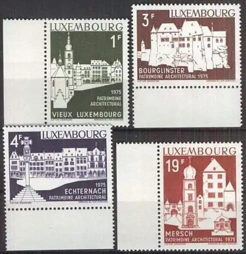 LUXEMBURG 1975 Mi-Nr. 900/03 ** MNH