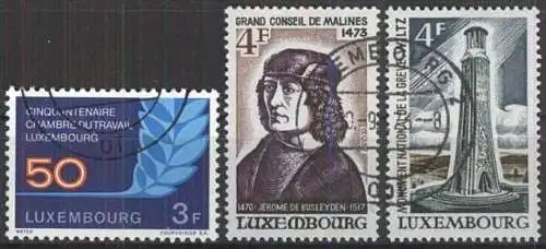 LUXEMBURG 1973 Mi-Nr. 868 869 870 o used