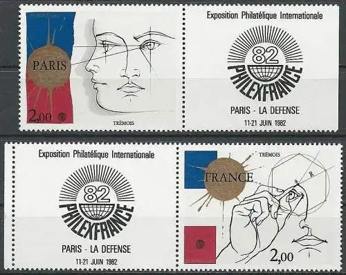 FRANKREICH 1981 Mi-Nr. 2262/63 ** MNH