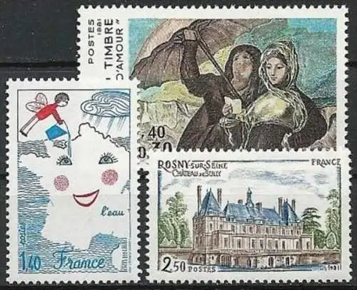 FRANKREICH 1981 Mi-Nr. 2249 2250 2251 ** MNH