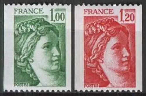 FRANKREICH 1978 Mi-Nr. 2105/06 C ** MNH