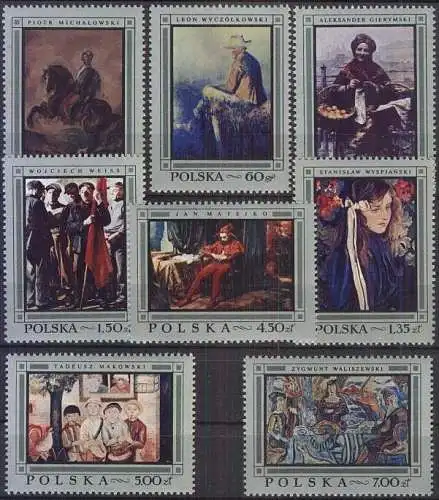 POLEN 1968 Mi-Nr. 1864/71 ** MNH