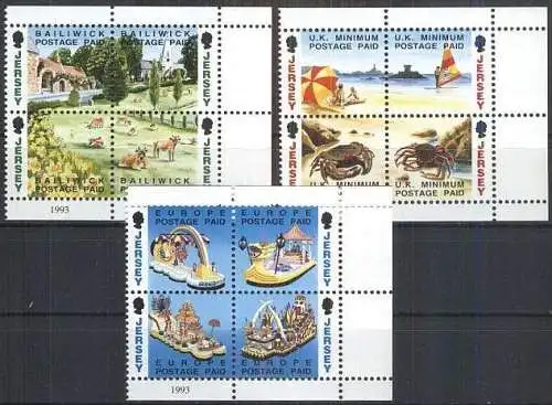 JERSEY 1993 Mi-Nr. 595/06 Kleinbögen ** MNH