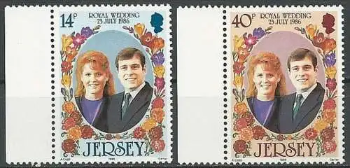 JERSEY 1986 Mi-Nr. 386/87 ** MNH