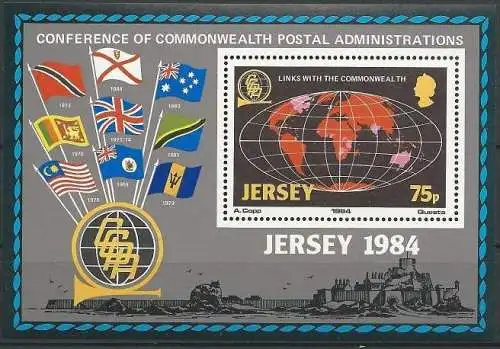 JERSEY 1984 Mi-Nr. Block 3 ** MNH