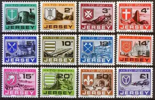 JERSEY 1978 Mi-Nr. Porto 21/32 ** MNH