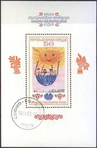 BULGARIEN 1982 Mi-Nr. Block 125 A o used