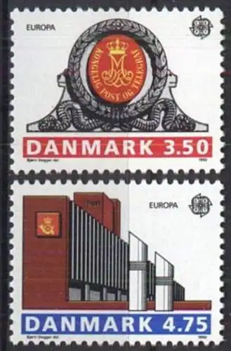 DÄNEMARK 1990 Mi-Nr. 974/75 ** MNH