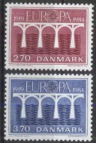 DÄNEMARK 1984 Mi-Nr. 806/07 ** MNH