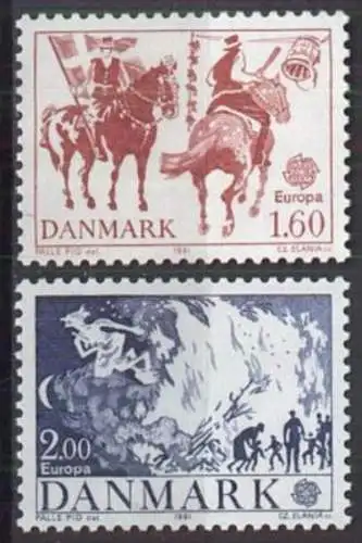 DÄNEMARK 1981 Mi-Nr. 730/31 ** MNH