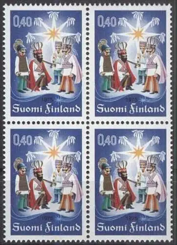 FINNLAND 1975 Mi-Nr. 776 Viererblock ** MNH