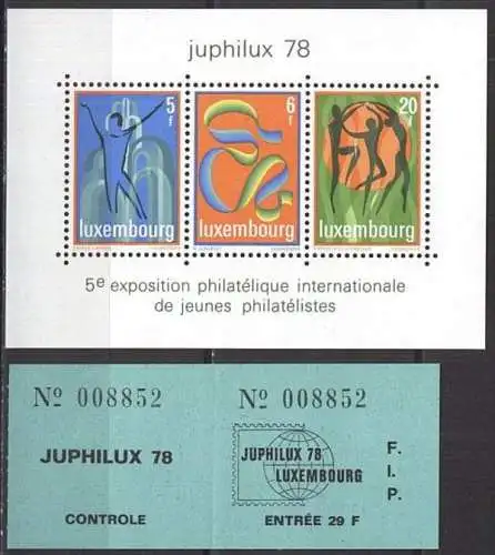 LUXEMBURG 1978 Mi-Nr. Block 12 ** MNH