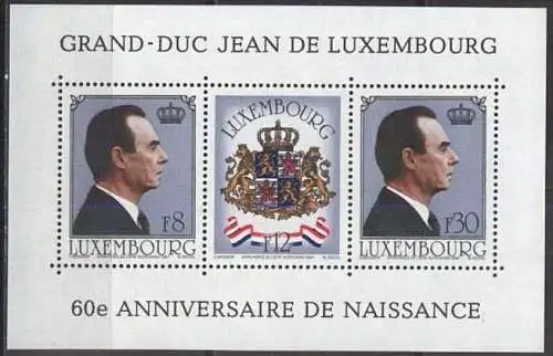 LUXEMBURG 1981 Mi-Nr. Block 13 ** MNH