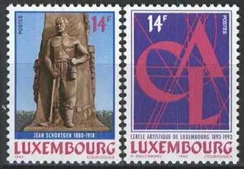 LUXEMBURG 1993 Mi-Nr. 1327/28 ** MNH