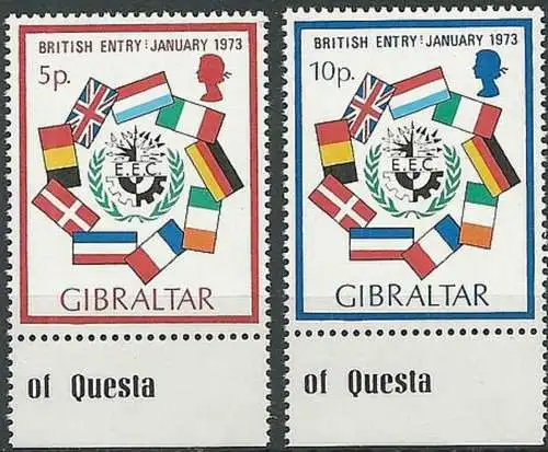 GIBRALTAR 1973 Mi-Nr. 297/98 ** MNH