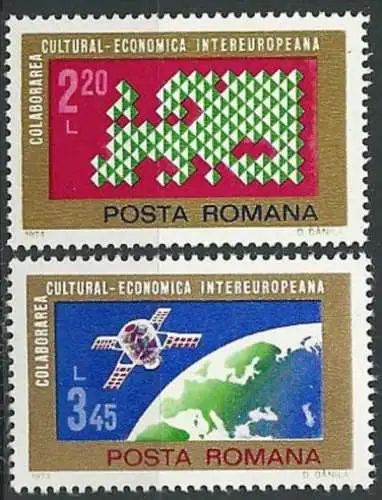 RUMÄNIEN 1974 Mi-Nr. 3189/90 ** MNH