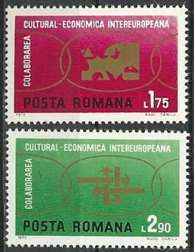 RUMÄNIEN 1972 Mi-Nr. 3020/21 ** MNH