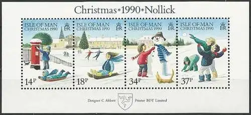 ISLE OF MAN 1990 Mi-Nr. Block 14 ** MNH