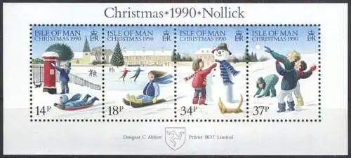 ISLE OF MAN 1990 Mi-Nr. Block 14 ** MNH