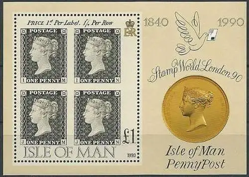 ISLE OF MAN 1990 Mi-Nr. Block 12 ** MNH