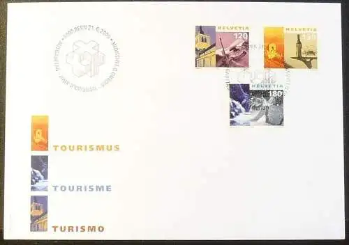SCHWEIZ 2000 Mi-Nr. 1727/29 FDC