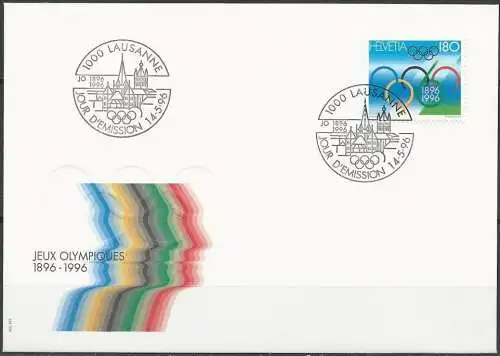 SCHWEIZ 1996 Mi-Nr. 1583 FDC