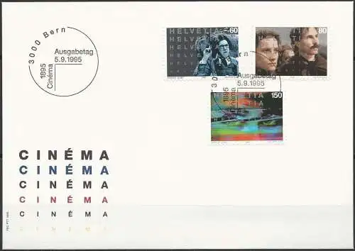 SCHWEIZ 1995 Mi-Nr. 1560/62 FDC