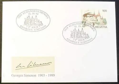 SCHWEIZ 1994 Mi-Nr. 1535 FDC