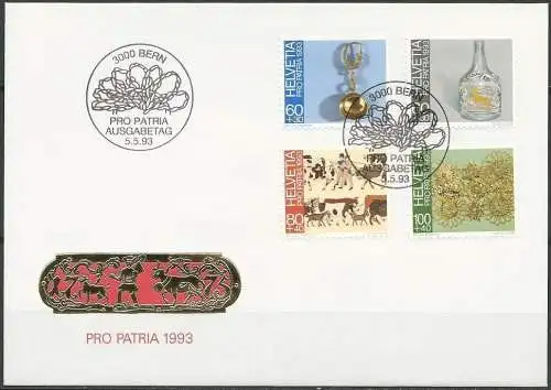 SCHWEIZ 1993 Mi-Nr. 1502/05 FDC