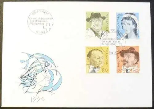 SCHWEIZ 1990 Mi-Nr. 1423/26 FDC