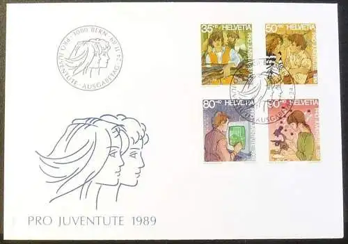 SCHWEIZ 1989 Mi-Nr. 1405/08 FDC