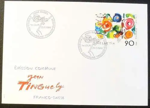 SCHWEIZ 1988 Mi-Nr. 1380 FDC