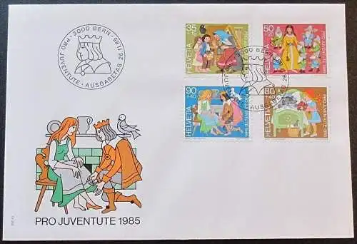 SCHWEIZ 1985 Mi-Nr. 1304/07 FDC